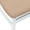 Krzesła jadalne 2 pcs Biały 42 x 47.5 x 81 cm Drewno Gumowe