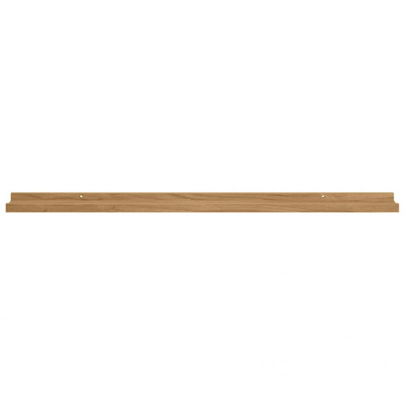 Półka ścienna z półką 2 pcs Brązowy 100 x 9 x 3 cm