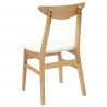Krzesła jadalne 2 pcs Naturalny 42 x 47.5 x 81 cm Drewno Gumowe
