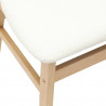 Krzesła jadalne 2 pcs Naturalny 42 x 47.5 x 81 cm Drewno Gumowe