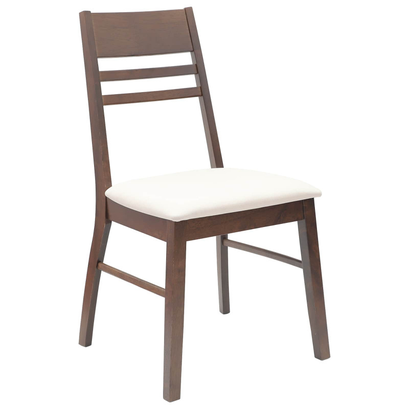 Krzesła jadalne 2 pcs Jasny Brąz 43 x 54 x 89 cm Drewno Gumowe