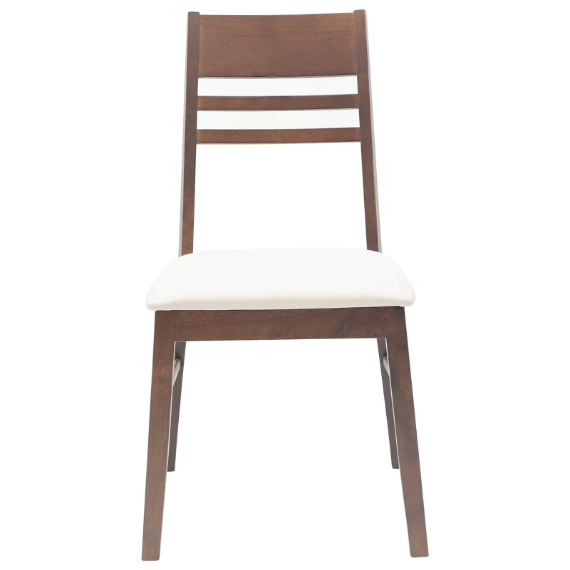 Krzesła jadalne 2 pcs Jasny Brąz 43 x 54 x 89 cm Drewno Gumowe