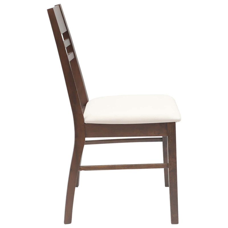 Krzesła jadalne 2 pcs Jasny Brąz 43 x 54 x 89 cm Drewno Gumowe