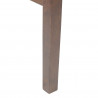 Krzesła jadalne 2 pcs Jasny Brąz 43 x 54 x 89 cm Drewno Gumowe