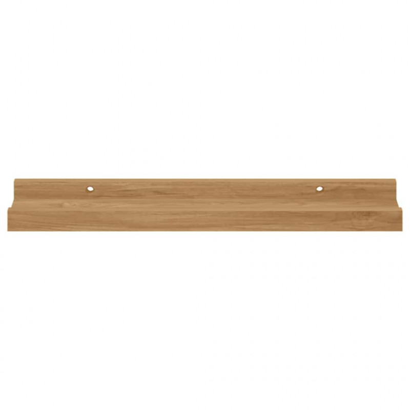 Półka ścienna z półką 4 pcs Brązowy 40 x 9 x 3 cm