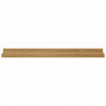 Półka ścienna z półką 4 pcs Brązowy 60 x 9 x 3 cm
