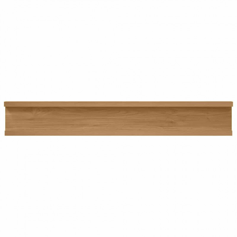 Półka ścienna z półką 4 pcs Brązowy 60 x 9 x 3 cm