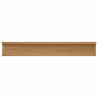 Półka ścienna z półką 4 pcs Brązowy 60 x 9 x 3 cm