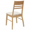 Krzesła jadalne 2 pcs Naturalny 43 x 54 x 89 cm Drewno Gumowe