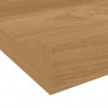 Półka ścienna z półką 4 pcs Brązowy 60 x 9 x 3 cm