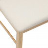 Krzesła jadalne 2 pcs Naturalny 43 x 54 x 89 cm Drewno Gumowe