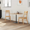 Krzesła jadalne 2 pcs Naturalny 43 x 54 x 89 cm Drewno Gumowe