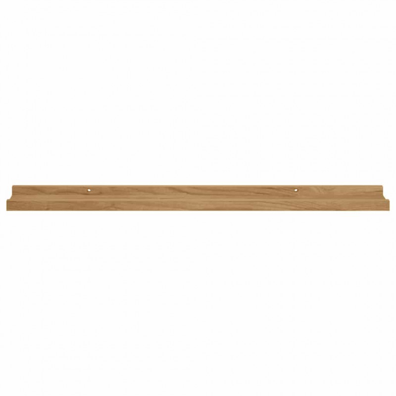Półka ścienna z półką 4 pcs Brązowy 80 x 9 x 3 cm