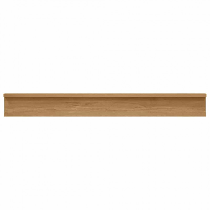 Półka ścienna z półką 4 pcs Brązowy 80 x 9 x 3 cm