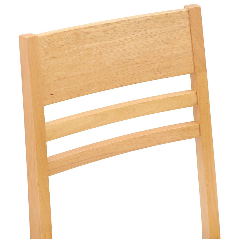 Krzesła jadalne 2 pcs Naturalny 43 x 54 x 89 cm Drewno Gumowe