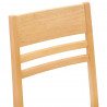 Krzesła jadalne 2 pcs Naturalny 43 x 54 x 89 cm Drewno Gumowe