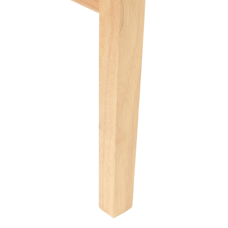 Krzesła jadalne 2 pcs Naturalny 43 x 54 x 89 cm Drewno Gumowe