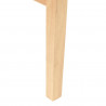 Krzesła jadalne 2 pcs Naturalny 43 x 54 x 89 cm Drewno Gumowe