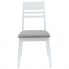Krzesła jadalne 2 pcs Biały 43 x 54 x 89 cm Drewno Gumowe