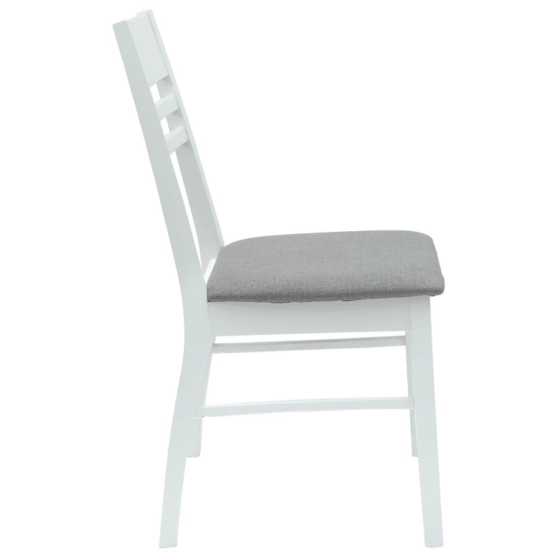 Krzesła jadalne 2 pcs Biały 43 x 54 x 89 cm Drewno Gumowe