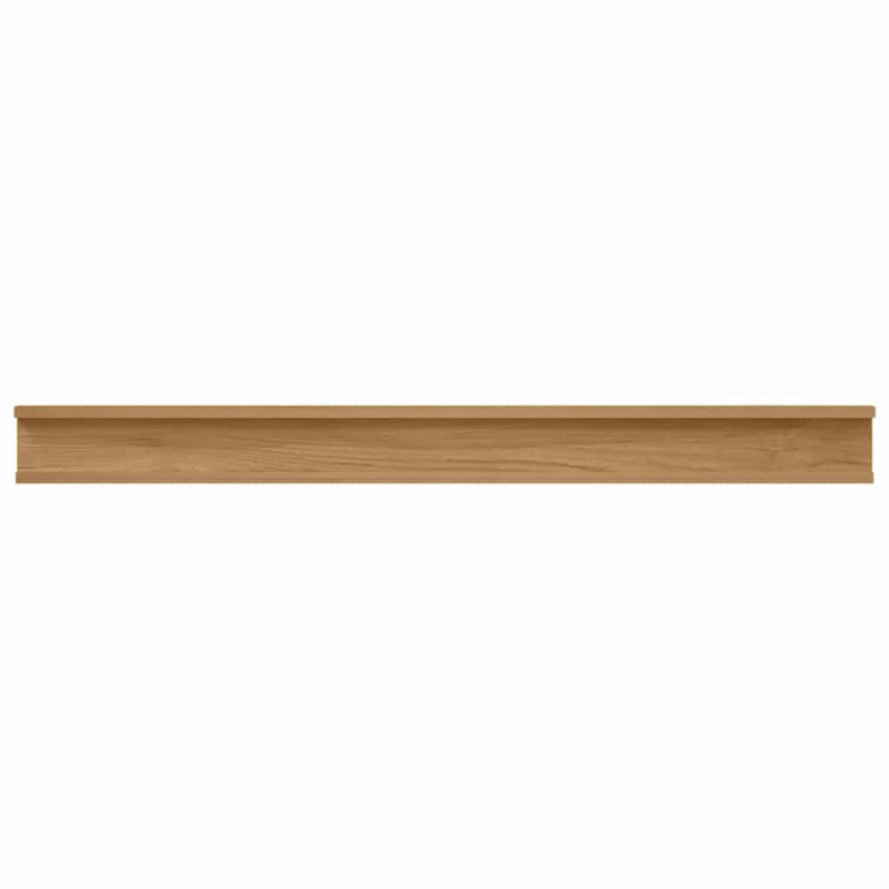 Półka ścienna z półką 4 pcs Brązowy 100 x 9 x 3 cm