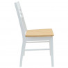 Krzesła jadalne 2 pcs Biały 43 x 54 x 89 cm Drewno Gumowe