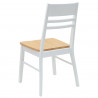 Krzesła jadalne 2 pcs Biały 43 x 54 x 89 cm Drewno Gumowe
