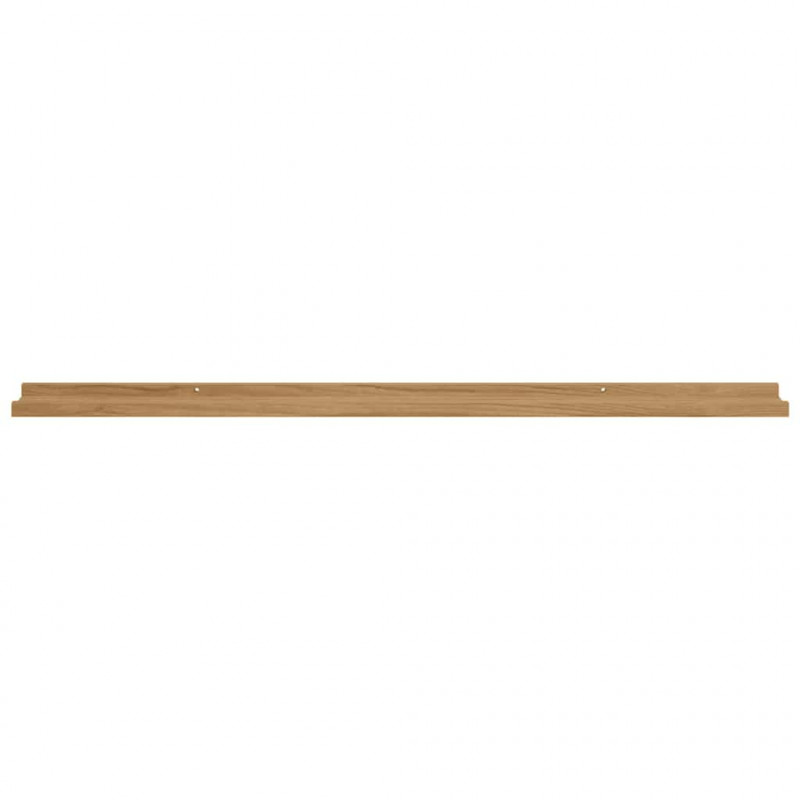 Półka ścienna z półką 4 pcs Brązowy 115 x 9 x 3 cm