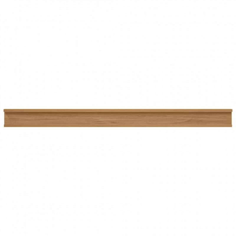 Półka ścienna z półką 4 pcs Brązowy 115 x 9 x 3 cm