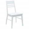 Krzesła jadalne 2 pcs Biały 43 x 54 x 89 cm Drewno Gumowe