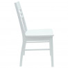 Krzesła jadalne 2 pcs Biały 43 x 54 x 89 cm Drewno Gumowe