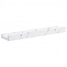 Półka ścienna z półką 2 pcs Biały marmur 40 x 9 x 3 cm