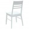Krzesła jadalne 2 pcs Biały 43 x 54 x 89 cm Drewno Gumowe