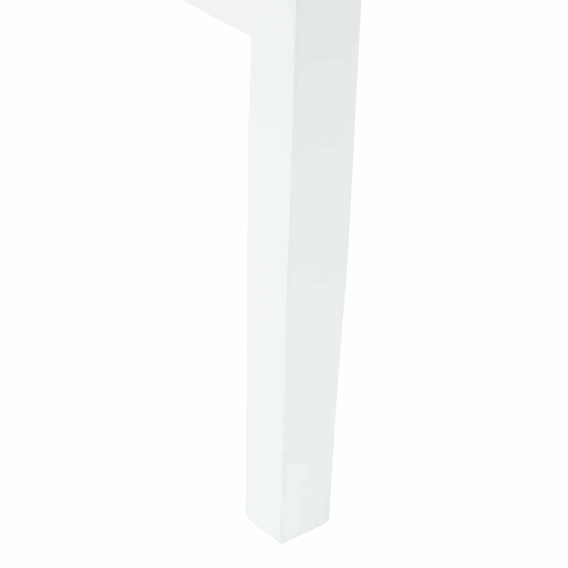 Krzesła jadalne 2 pcs Biały 43 x 54 x 89 cm Drewno Gumowe