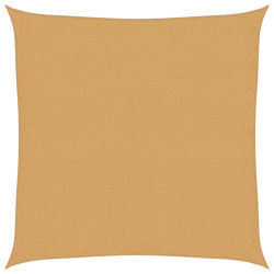 Żagiel przeciwsłoneczny, 160 g/m², piaskowy, 3,6x3,6 m, HDPE