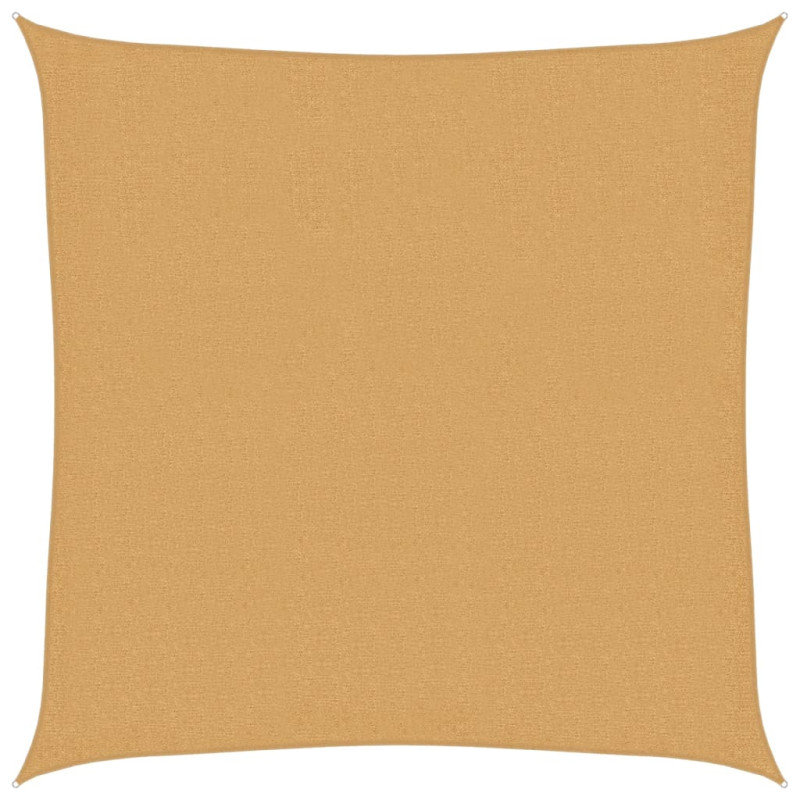 Żagiel przeciwsłoneczny, 160 g/m², piaskowy, 3,6x3,6 m, HDPE