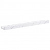 Półka ścienna z półką 2 pcs Biały marmur 60 x 9 x 3 cm