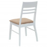 Krzesła jadalne 2 pcs Biały 43 x 54 x 89 cm Drewno Gumowe