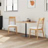 Krzesła jadalne 2 pcs Naturalny 43 x 54 x 89 cm Drewno Gumowe