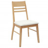 Krzesła jadalne 2 pcs Naturalny 43 x 54 x 89 cm Drewno Gumowe