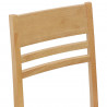 Krzesła jadalne 2 pcs Naturalny 43 x 54 x 89 cm Drewno Gumowe