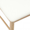 Krzesła jadalne 2 pcs Naturalny 43 x 54 x 89 cm Drewno Gumowe