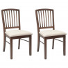 Krzesła jadalne 2 pcs Jasny Brąz 50 x 52,5 x 91 cm