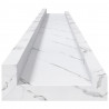 Półka ścienna z półką 2 pcs Biały marmur 100 x 9 x 3 cm