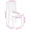 Krzesła jadalne 2 pcs Jasny Brąz 50 x 52,5 x 91 cm