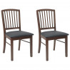Krzesła jadalne 2 pcs Jasny Brąz 50 x 52,5 x 91 cm