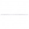 Półka ścienna z półką 2 pcs Biały marmur 115 x 9 x 3 cm