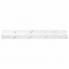 Półka ścienna z półką 4 pcs Biały marmur 40 x 9 x 3 cm