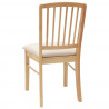 Krzesła jadalne 2 pcs Naturalny 50 x 52,5 x 91 cm Drewno Gumowe
