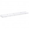 Półka ścienna z półką 4 pcs Biały marmur 60 x 9 x 3 cm